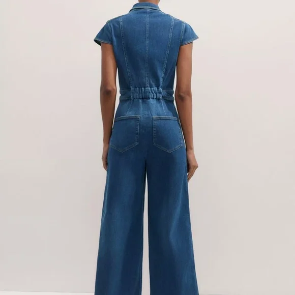 ME+EM Blue Denim Jumpsuit - Picture 8 of 14